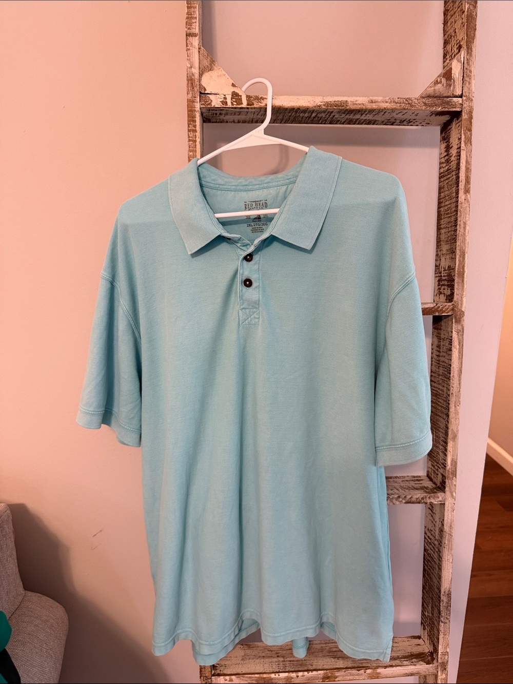 RedHead Men's Aqua Polo Shirt
